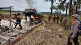 Polres Bungo saat melaksanakan Razia PETI di Bungo beberapa waktu lalu