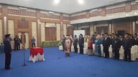 Prosesi pelantikan pejabat pemkot sungai penuh beberapa waktu lalu. Pemkot Sungai penuh gelar pelantikan pejabat malam ini.