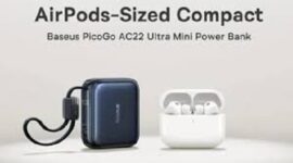 Tampilan Power bank sekecil AirPods Baseus PicoGo AC22 ultra mini