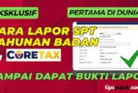 Ilustrasi cara lapor SPT Tahun 2026