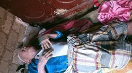 Tampak kondisi Abu Tani yang tengah sakit terbaring dirumah