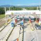 Tampak kondisi pintu gerbang Tol Trans Sumatera