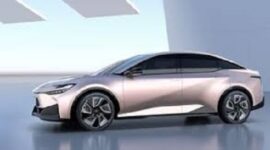 Tampilan mobil listrik Toyota bZ3