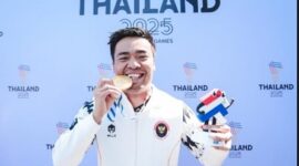Atlet renang asal Kabupaten Sarolangun, Jambi, Bayu Putra Yuda mendapatkan mendali emas di ajang paragame di Thailand