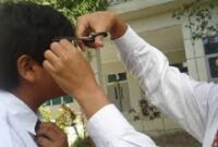 Ilutrasi gara-gara cukur rambut siswa, guru honorer di Muaro jambi jadi tersangka