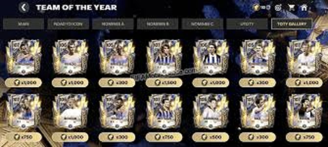 Daftar pemain dan kode redeem toty fc mobile 