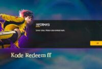 Kode Redeem FF 19 Januari 2026