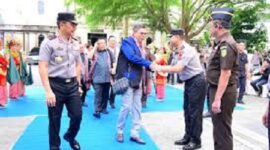 Anggota Komisi III DPR RI, Hinca Ikara Putra Panjaitan sambangi Polda Jambi