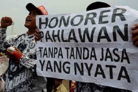 Ilustrasi nasib guru honorer