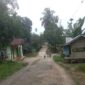 Tampak kondisi jalan dibelakang Rumah Dinas Bupati Merangin yang rusak