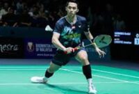 Foto ; Jonathan Christie, final India Open 2026 - Indonesia dipastikan nihil gelar