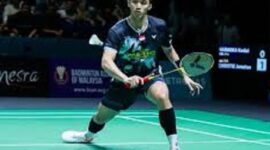 Foto ; Jonathan Christie, final India Open 2026 - Indonesia dipastikan nihil gelar