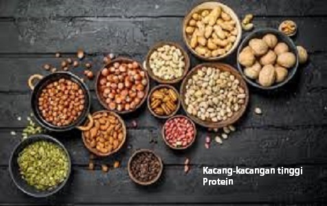 Ilustrasi kacang-kacangan tinggi protein
