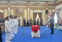 Prosesi pelantikan Lima Kepala Desa PAW lingkup Sungai Penuh