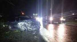 Kondisi mobil anggota DPRD Merangin usai kecelakaan