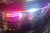 Tampilan lampu biled pada mobil