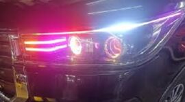 Tampilan lampu biled pada mobil