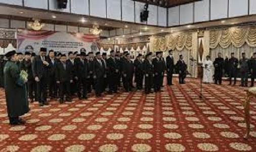 Prosesi pelantikan pejabat pemprov Jambi
