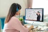 Ilustrasi Bisnis Les Online