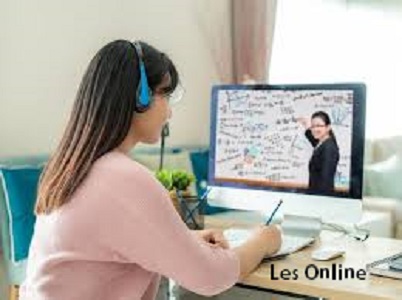 Ilustrasi Bisnis Les Online