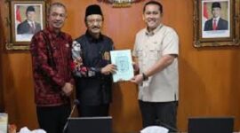 Bupati Merangin M. Syukur dan Bupati Bungo Dedy Putra temui Mensos RI Saifullah Yusuf atau Gus Ipul 