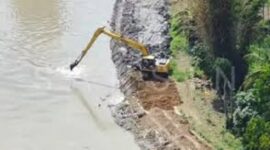 Proyek normalisasi Sungai Batang Merao Sungai Penuh Jadi sorotan 