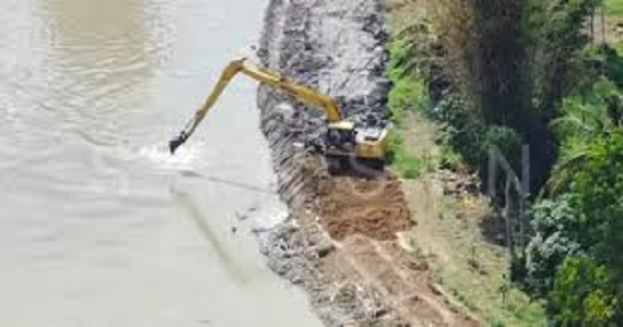 Proyek normalisasi Sungai Batang Merao Sungai Penuh Jadi sorotan 