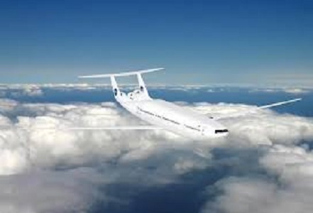 Ilustrasi pesawat di udara