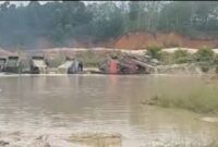 Aktivitas diduga Peti rusak ekosistem sungai