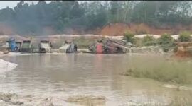 Aktivitas diduga Peti rusak ekosistem sungai