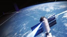 Ilustrasi orbit satelit  starlink