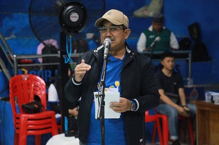 Bupati Tanjung Jabung Barat Drs. H. Anwar Sadat, M.Ag., membuka secara resmi Turnamen Bulutangkis Berkah Madani Cup Tahun 2026