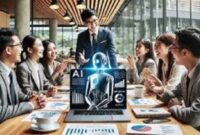 Ilustrasi ide bisnis dengan memanfaatkan teknologi AI