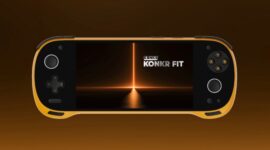 Tampilan Konkr Fit, sebuah handheld gaming berbasis Windows yang ditenagai prosesor AMD Ryzen AI 9 HX 470. 
