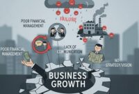 Ilustrasi kesalahan dalam berbisnis yang membuat usaha bangkrut
