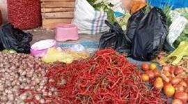 Harga cabai disejumlah pasar tradisional di Kerinci turun drastis