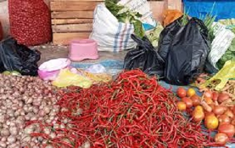 Harga cabai disejumlah pasar tradisional di Kerinci turun drastis