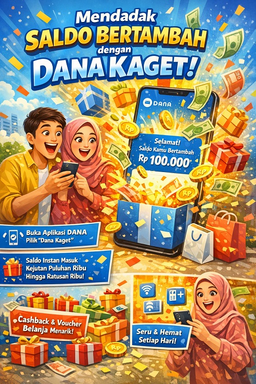 Mendadak saldo dana Bertambah dengan fitur dana kaget