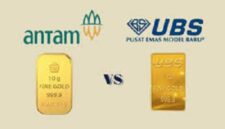 Emas UBS vs logam mulia Antam.(Sumber/Google)