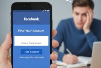 Ilustrasi lupa kata sandi Facebook