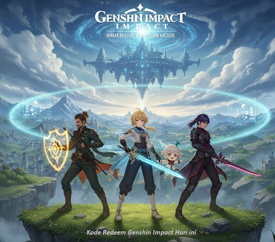 Update terbaru kode redeem Genshin Impact 26 Februari 2026