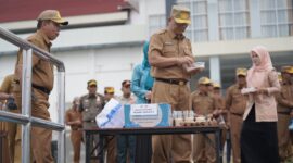 Sekda Kerinci, Zainal Efendi saat memimpin kegiatan SeCanting.