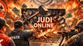 Ilustrasi Perang OJK Lawan Judol