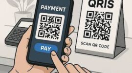 Ilustrasi pembayaran melalui Qris