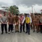 Anggota DPRD RI, Edi Purwanto resmikan jalan Singkut.