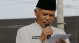 Wawako Azhar Hamzah Lepas Pawai Tarhib Ramadhan 1447 H di Lapangan Merdeka