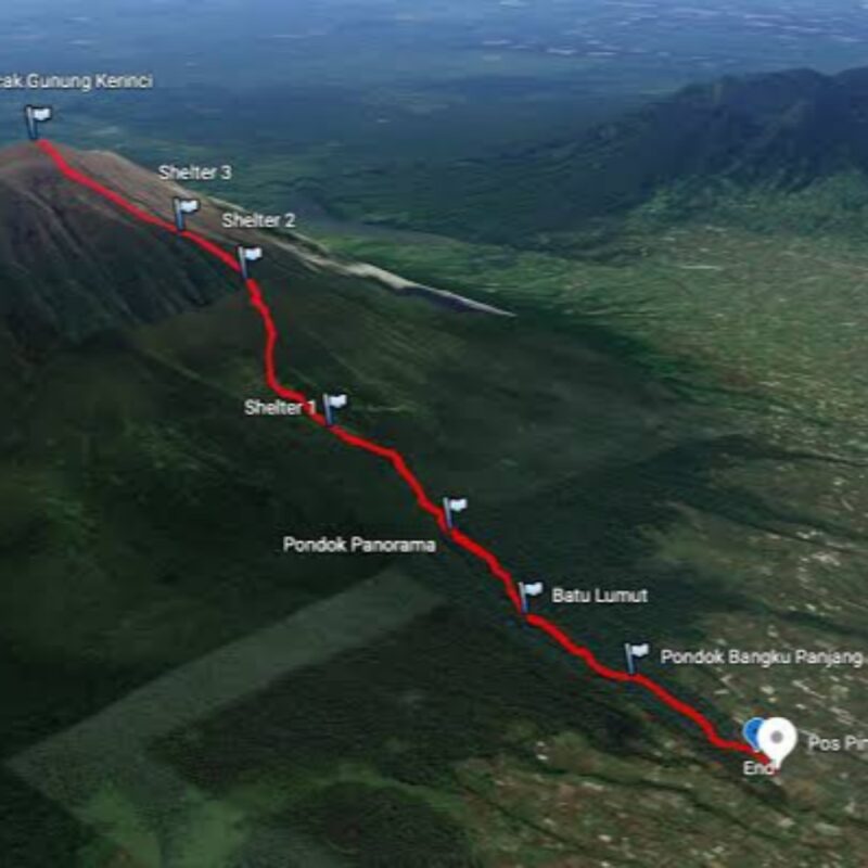 Jalur pendakian Gunung Kerinci. (Sumber/Google)