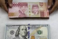 Ilustrasi nilai tukar rupiah terhadap dolar. (Sumber/google)