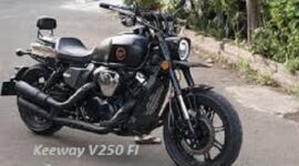 Mirip Harley, penampakan Keeway V250 FI. (Sumber/Google)