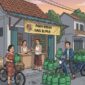 Ilustrasi warga beli gas LPG 3 Kg